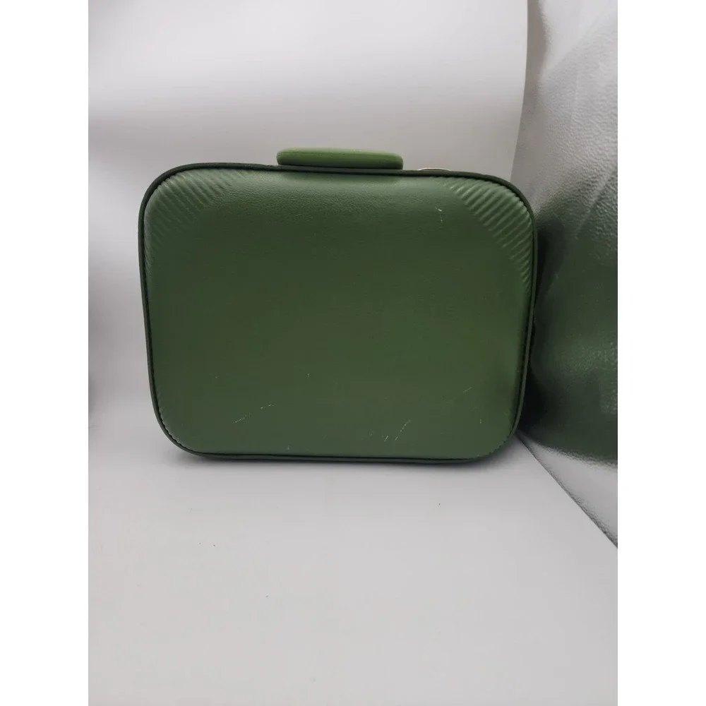 Vintage Trojan Hard Shell Weekender Luggage Suitcase Avocado Green 16